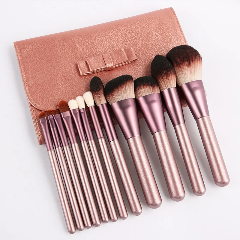 Новинка 12 маленьких виноградных кистей для макияжа Рассыпчатая кисть пудры