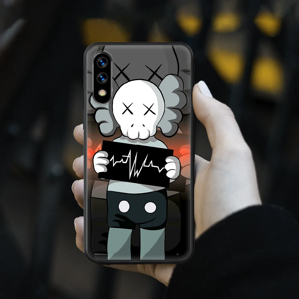 

Luxury design kaw boys Phone Case hull For huawei honor play 6 7 8 9 10 view 20 A X i pro lite black Bumper Silicone Hoesjes
