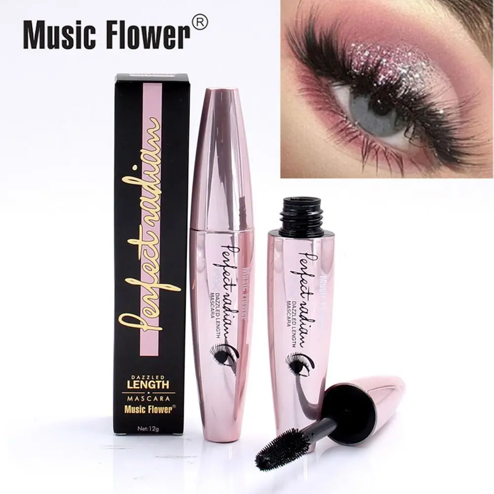 

Mascara 4D Fiber Lashes Silk Mascara Waterproof 3D Thick Black Lash Eyelash Extension Lengthening Eyes Makeup Tool