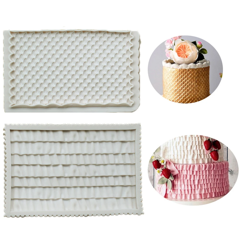 Силиконовые пищевые 3D весы для рыбы узор форма торта сахар Токарный силикагель