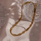 Цепочка-чокер Женская, гипоаллергенная, из двух нитей, с позолотой 18 карат