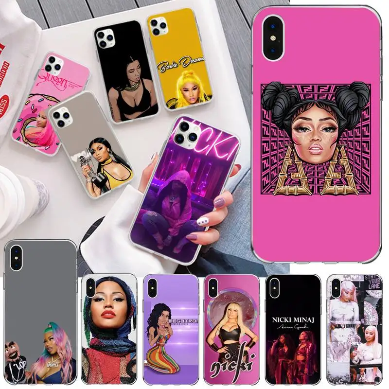 

Queen Nicki Minaj Phone Case For iphone 13 12 11 Pro Mini XS Max 8 7 Plus X SE 2020 XR Silicone Soft Cover