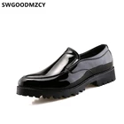 Туфли свадебные мужские из лакированной кожи, Классические Вечерние туфли, официальное платье, элегантная обувь итальянского бренда, 2022