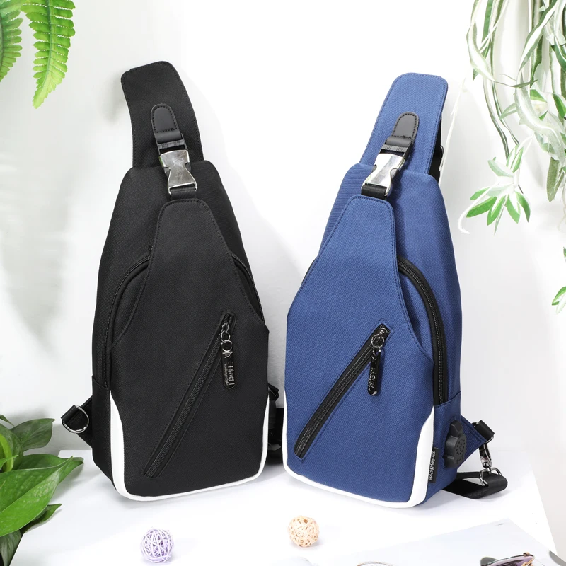 

SenkeyStyle Fashion Chest Bag for Men High Quality Single Shoulder Backpacks Casual Travel Mini Crossbody Handbag 2021 Black