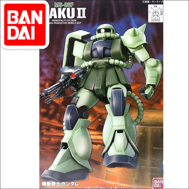 

Bandai оригинальная Сборная модель Gundam 59251 FG-03 1/144 UC Century Zaku II MS-06F тип массового производства
