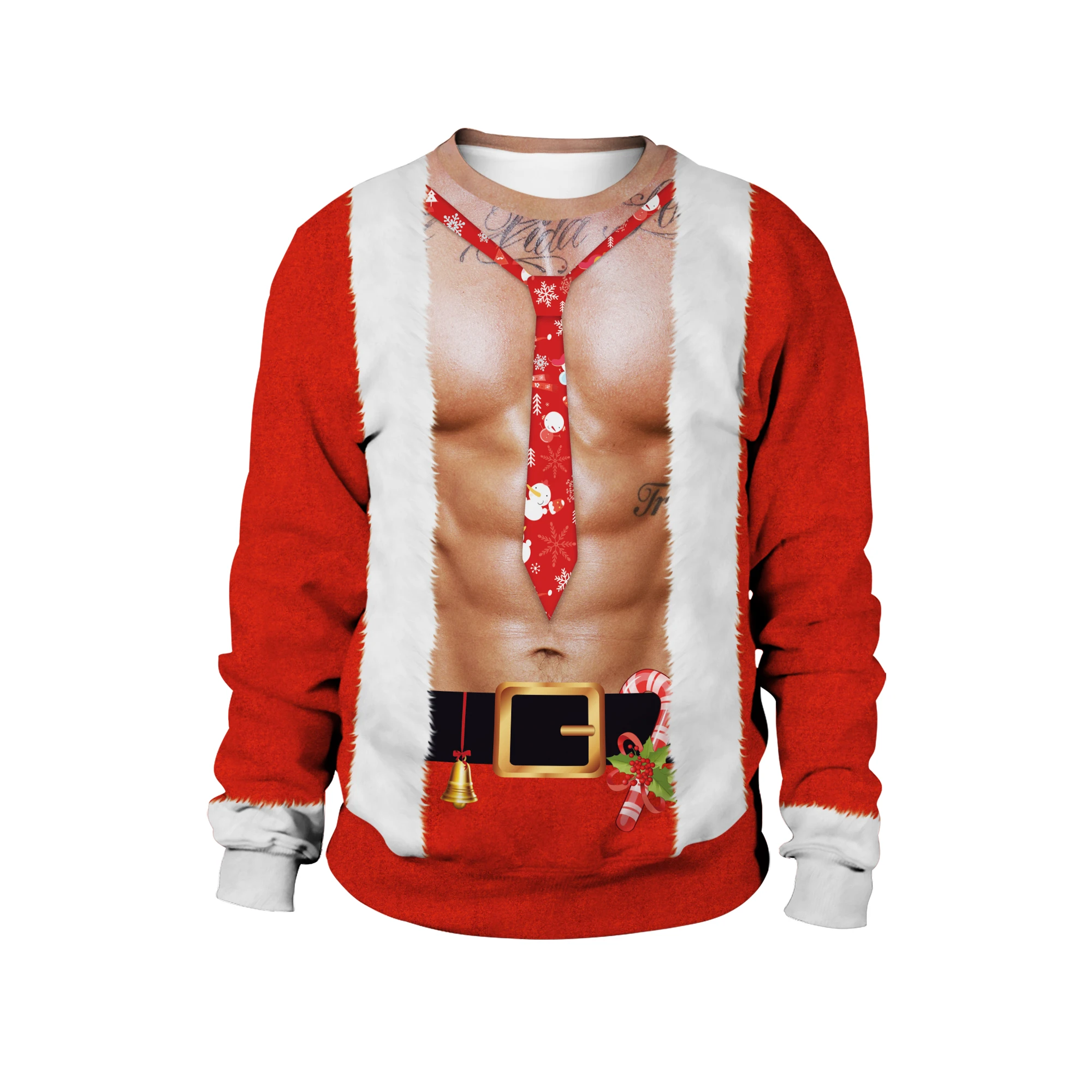 

Уродливые свитера, сексуальные Рождественские свитера с принтом тела, повседневный джемпер оверсайз унисекс, Осенние Зимние пуловеры, топы...