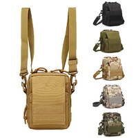 military tactical multi function waist bag hunting molle shoulder pouch army camouflage tool fanny large cap
