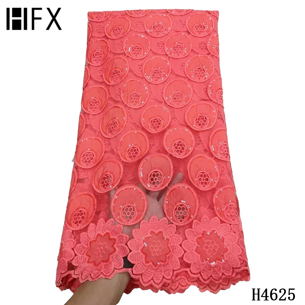 

Nigerian Yellow African Lace Fabric 2021 High Quality Lace Chiffon Cord Lace With Sequins Net Lace Fabric 5 yards For Women