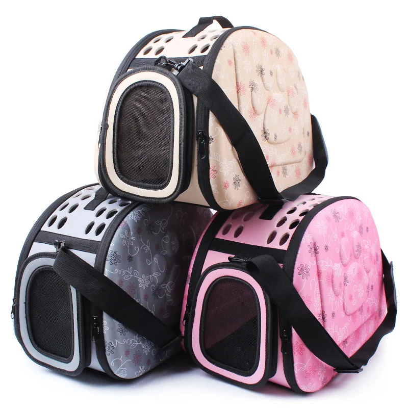 

Pet Bag Outdoor Portable Pet Breathable Shoulder Bag Handbag EVA Cat Dog Backpack Folding Travel Shoulder Bag