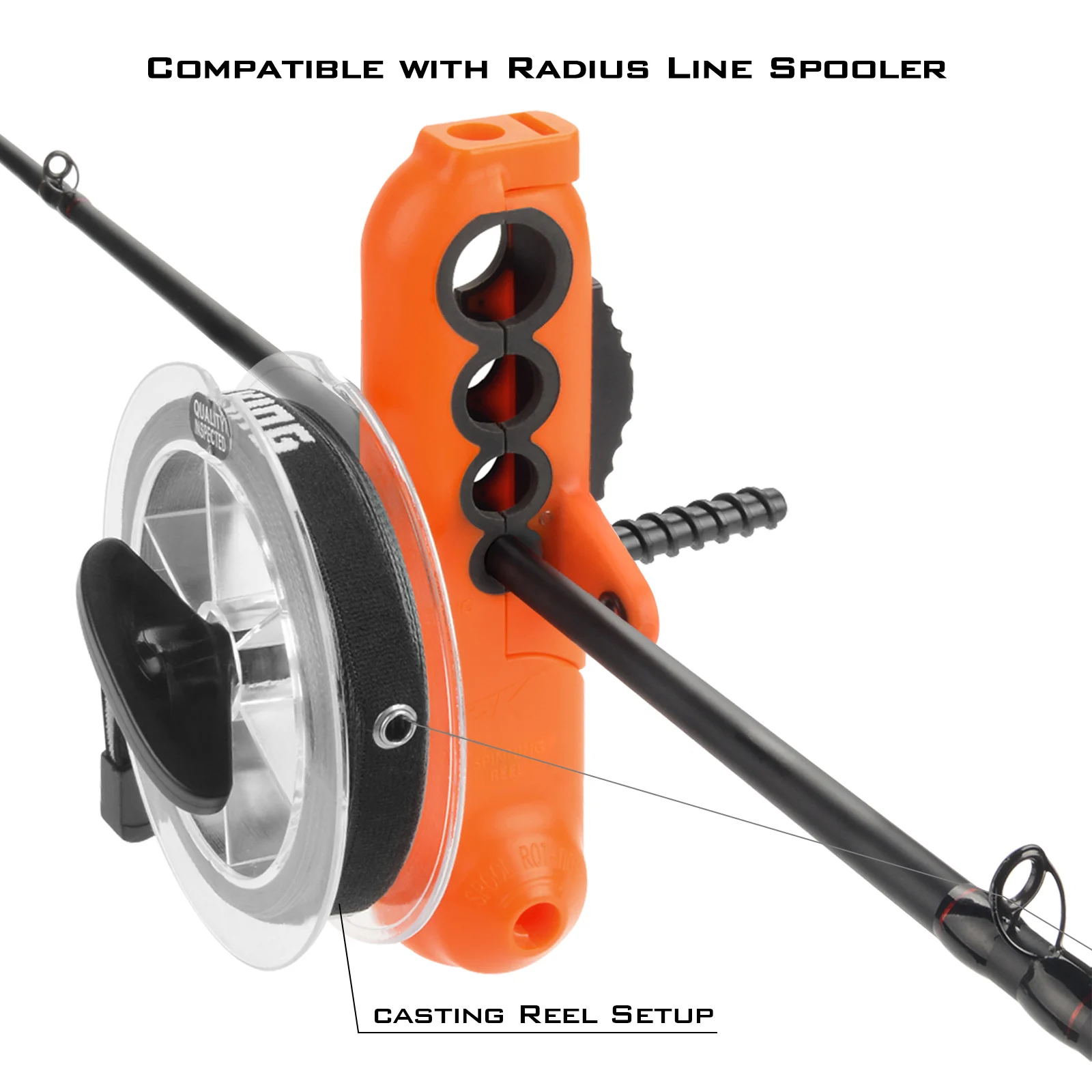 KastKing Radius Line Spooler Компактная прочная ABS рыболовная леска инструмент для спиннинга