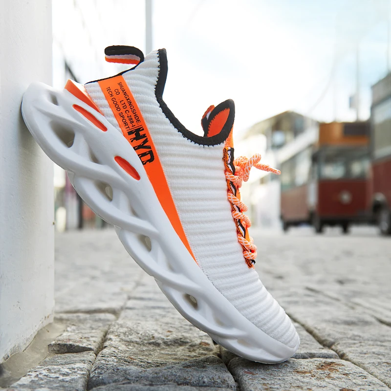 Мужские дышащие кроссовки Eihort 48 удобные сетчатые спортивные 47 для активного