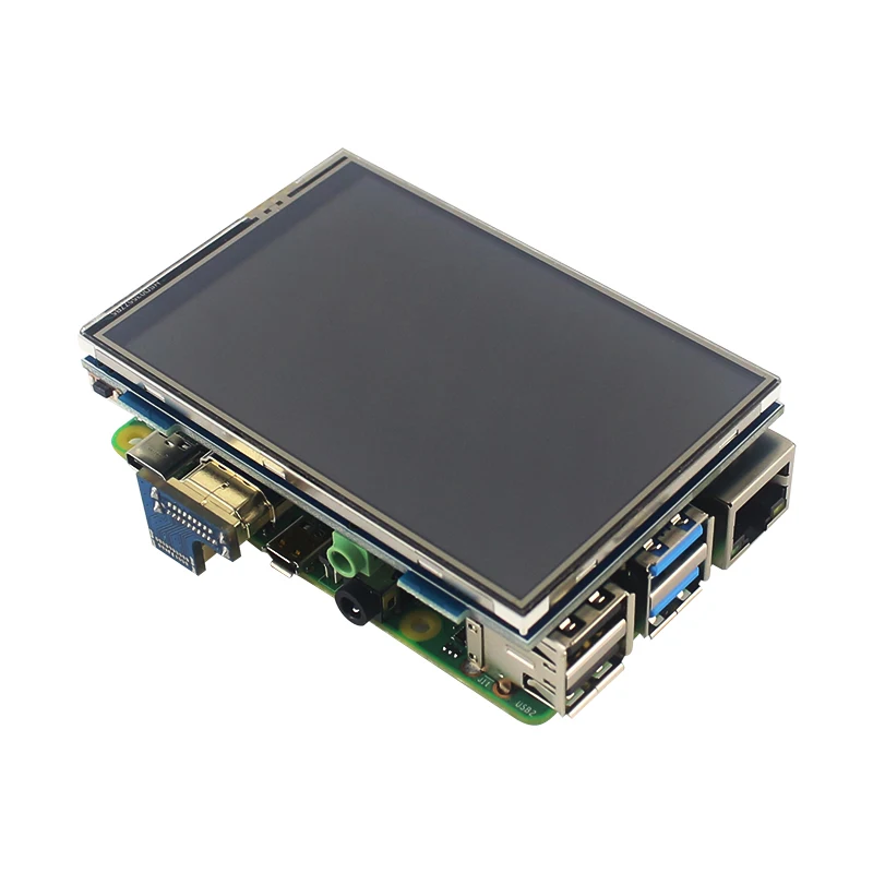 Raspberry Pi 4 акриловый чехол для HDMI 3,5 дюймов сенсорный экран ЖК-дисплей Совместимость Raspberry Pi 4 Модель B/3B+/3B специальный дизайн