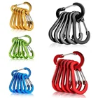 Разноцветный карабин для скалолазания походов портативный D-образный замок с защелкой крючки Спортивная рыболовная Пряжка брелок