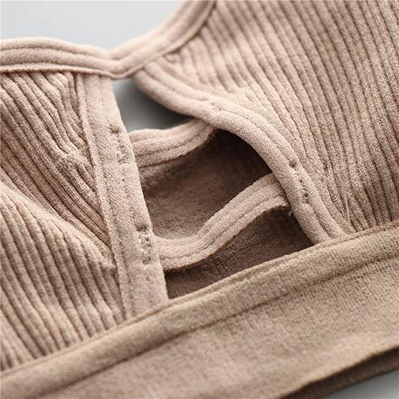 

Women Sexy Seamless Bra Fashion Beauty Back One Piece Non Adjustable Brassiere Ladies Solid Wireless Underwear