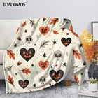 TOADDMOS Хэллоуин Тыква Череп Призрак кошка узор теплое Флисовое одеяло для детей взрослых диван ворсовое одеяло мягкое тонкое одеяло