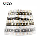 Светодиодный ксельная Светодиодная лента WS2815 RGB (WS2812BWS2813), индивидуальное управление светом, двойной сигнал, 12 В постоянного тока, 1 м, 5 м, 3060144 пикселей, светодиод sm