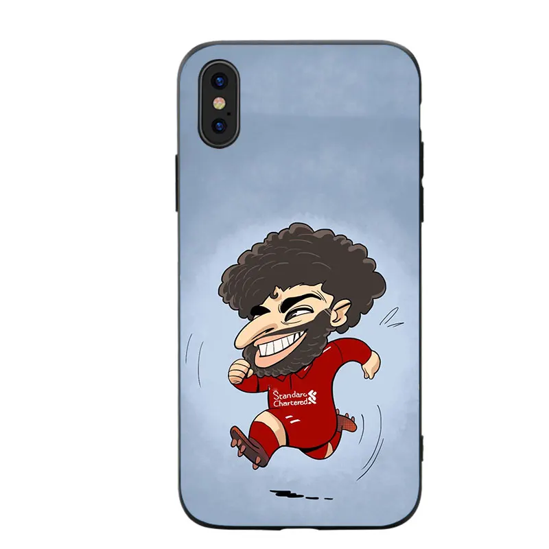 Модный мягкий силиконовый чехол для телефона Football Van Dijk Salah Mane Iphone 5/6/6S/7/8 Plus/X/XS/XR/11