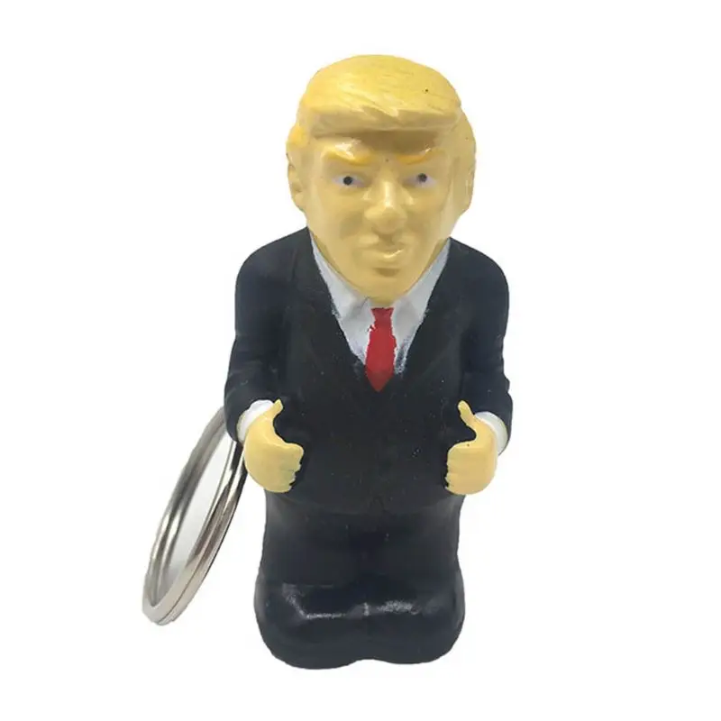 Брелок с изображением Дональда Трампа связка для ключей от стресса в машине