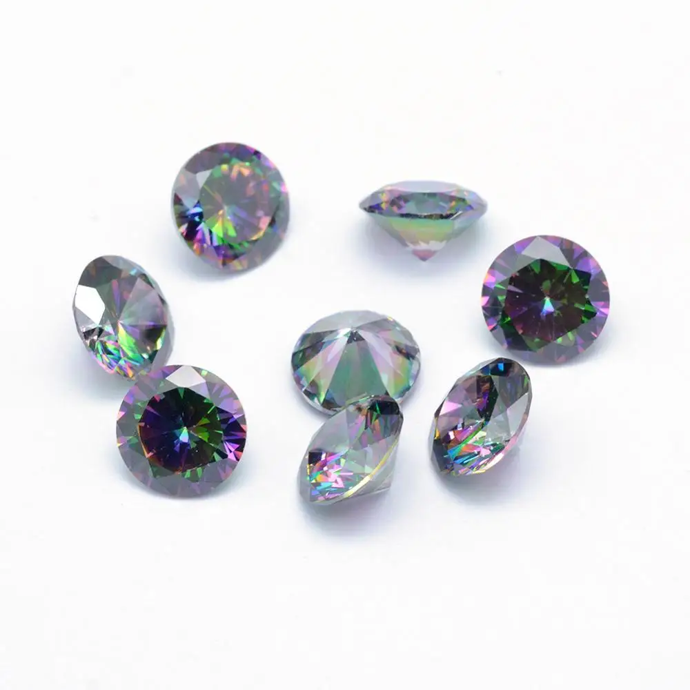 

1000pcs 2.5mm/3mm/4mm Mixed Color Transparent Cubic Zirconia Stone Beads Grade A Beads For Jewelry Making