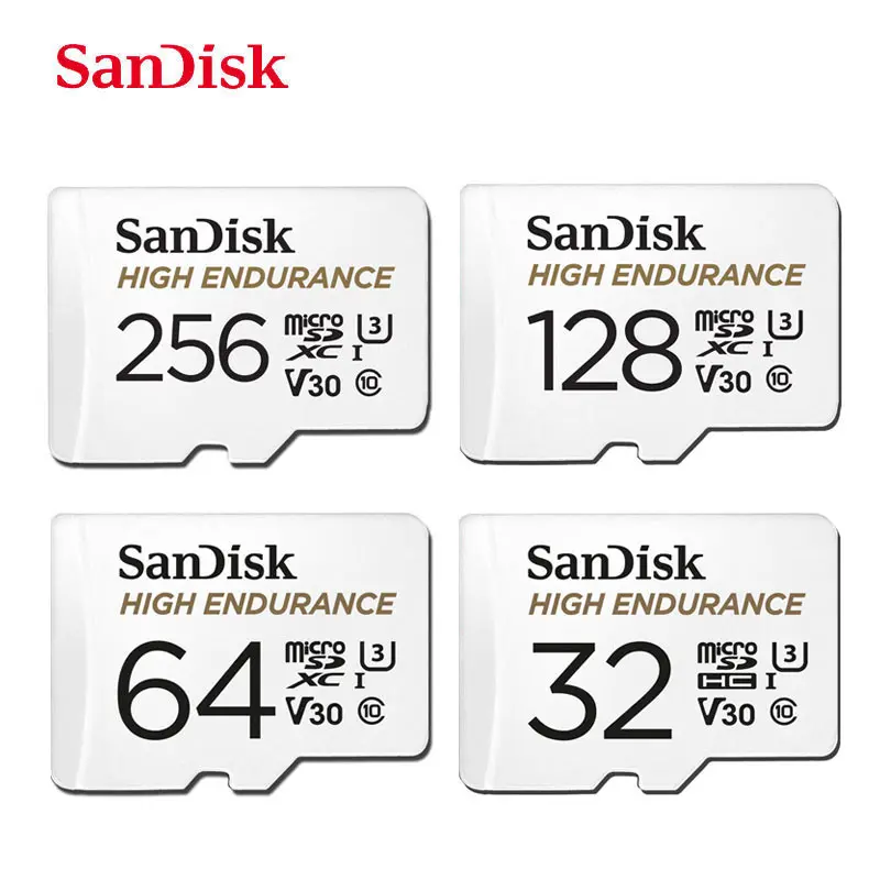 Thẻ Nhớ Sandisk Micro SD Thẻ C10 V30 U3 4K 32GB 64GB 128GB 256GB TF thẻ Bài Cho Dash Cam Giám Sát Video Thông Minh Phi Tiêu