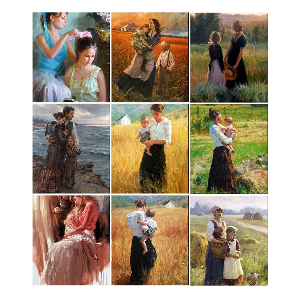 

Canvas Size 5D Diy Customized Diamond Painting Cross Portrait Teenage Girl Square Round Diamond Mosaic Handmade Crafts Gifts