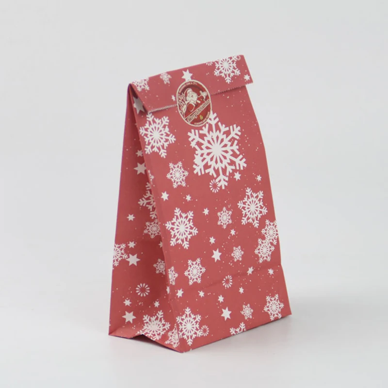 24 шт крафт бумажный мешок квадратная основа маслостойкие упаковочные мешки для