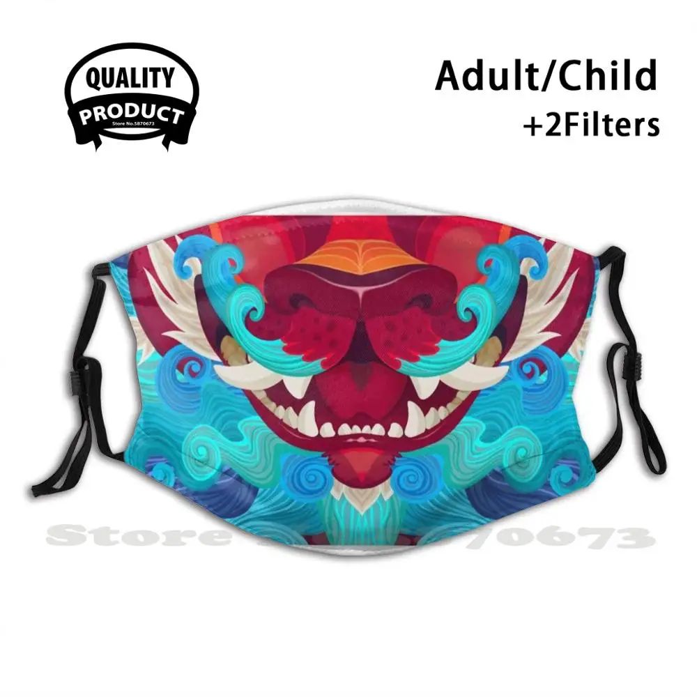 

Dragon Jaws Reusable Mouth Mask Filter Cool Funny Masks Dragon Jaws Facemask Face Teeth Eastern Dragon Dragon Guardian Lion