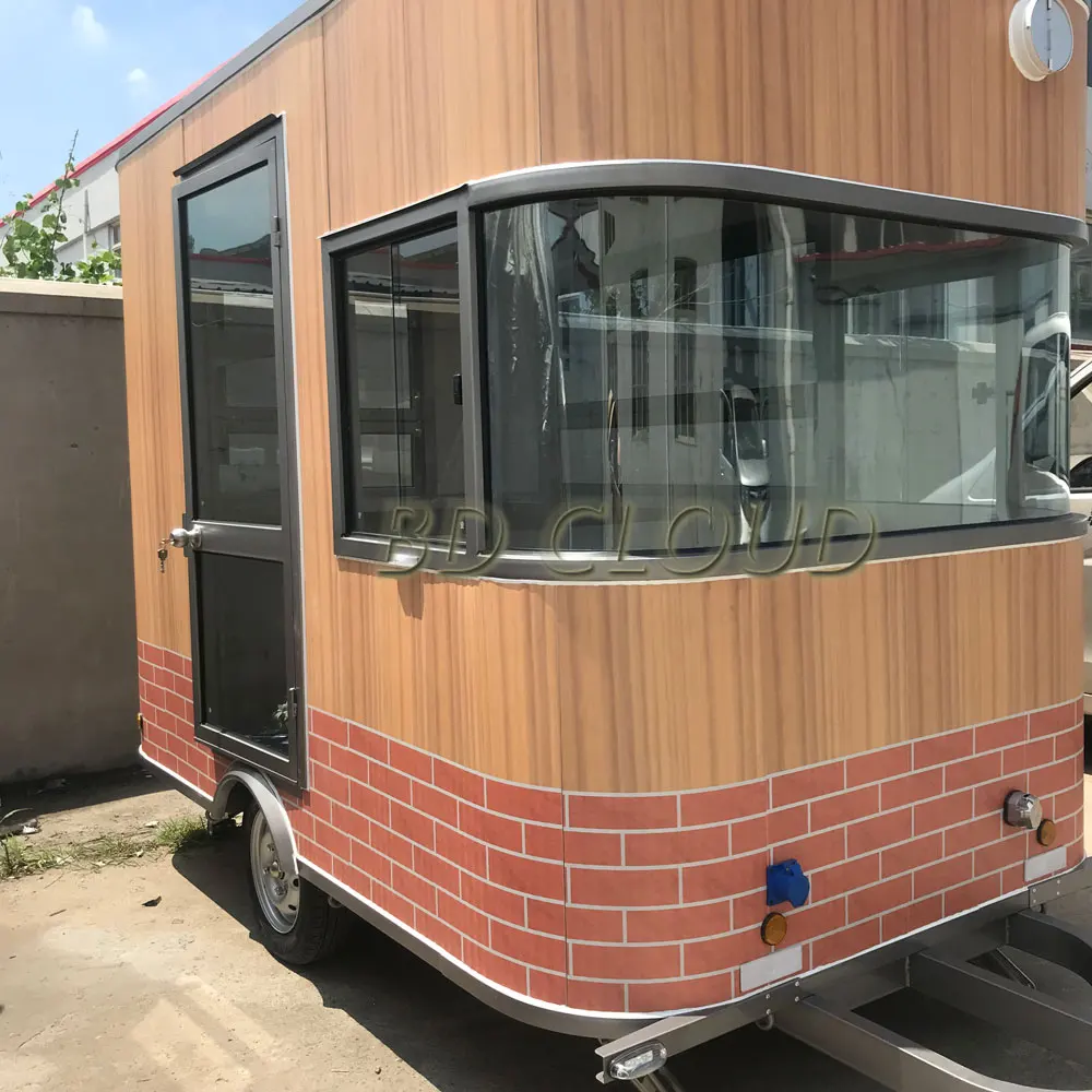 Четыре колеса электрический грузовик для продажи автомобиль уличной еды тележки