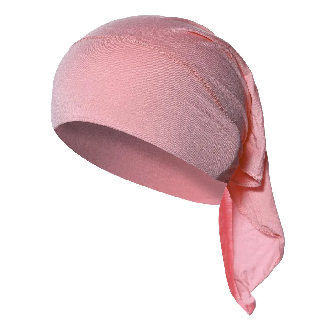 Мусульманская однотонная женская Лыжная индийская шапка с бантом мягкая