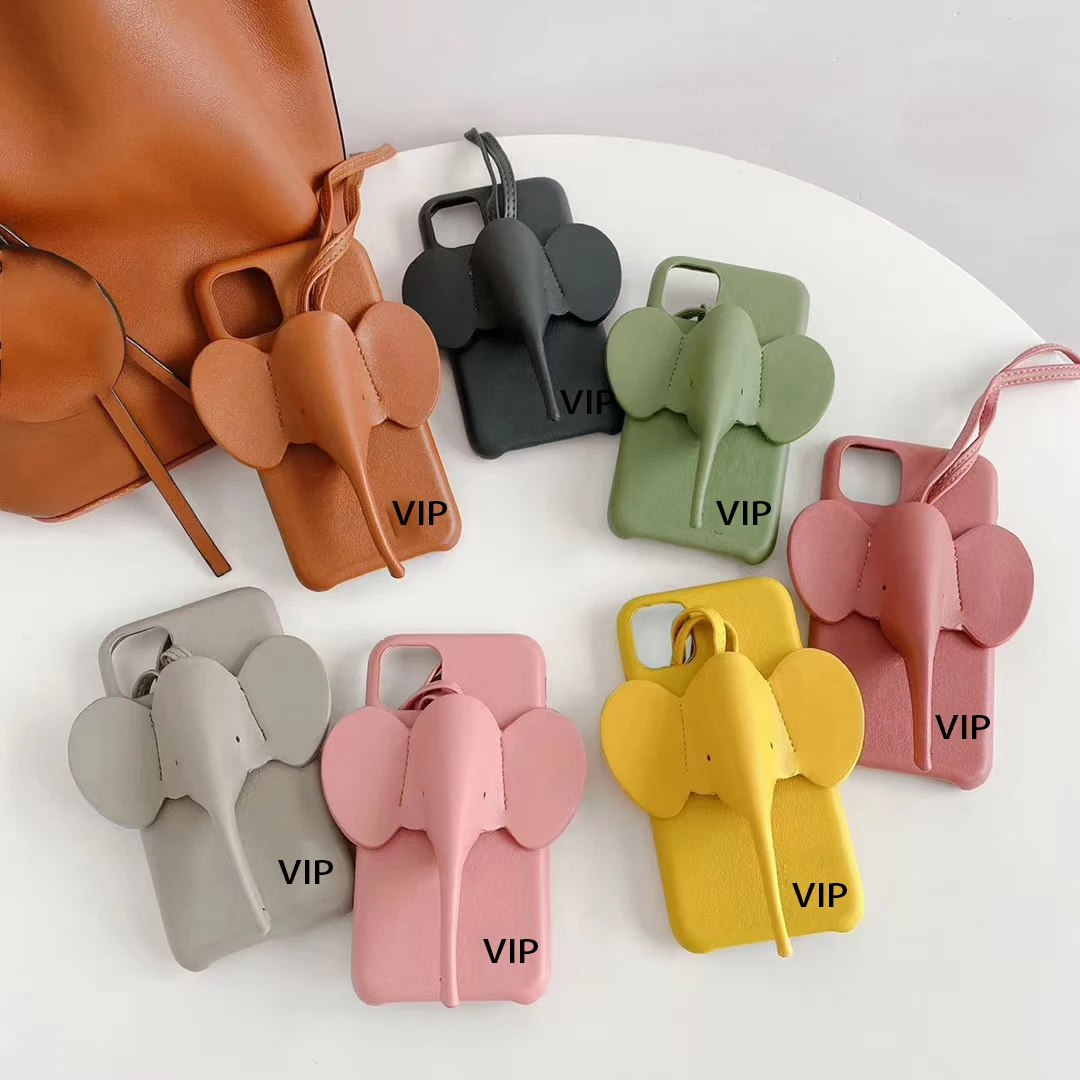 

Leather elephant VIP phone case is suitable for iphone7 8 Plus X Xs Max Xr 11 12 Pro max 12mini