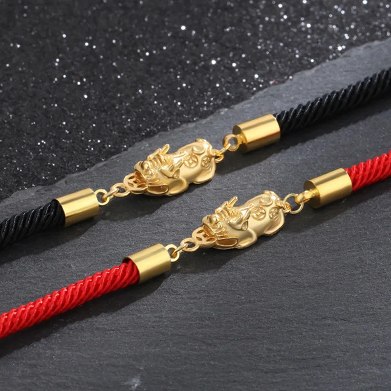 Плетеный веревочный браслет в винтажном китайском стиле с изображением храбрых
