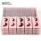 Натуральные накладные ресницы оптом, 430100200 шт., накладные 3d-ресницы пушистые тонкие, длинные ресницы для макияжа, оптом