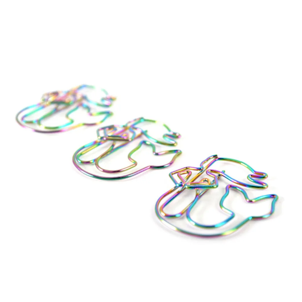 

8pcs Colorful Paper Clips Cartoon Mermaid Animal Shape Clips for Office School