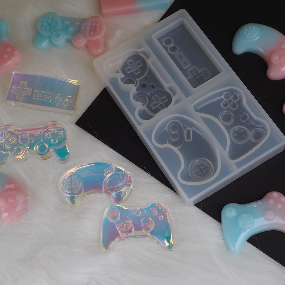 Брелок для геймпада Прозрачная силиконовая форма цемента полимерная глина