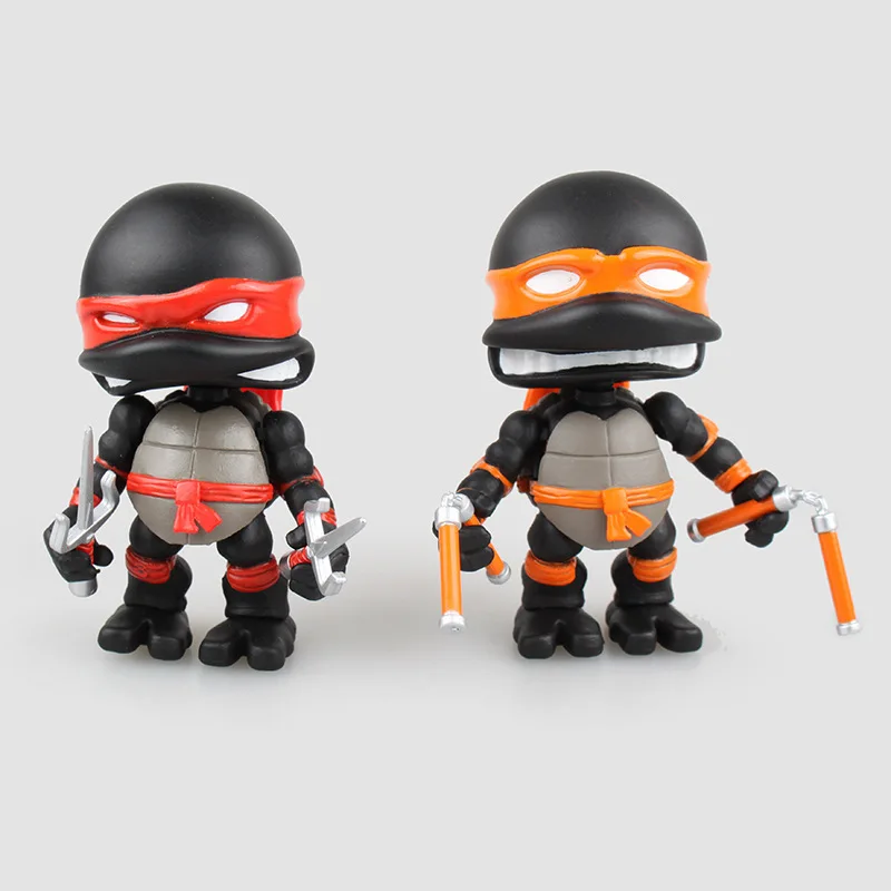 Cute 4-Super Movable Teenage Mutant Ninja Turtles Black Limited Edition Gray Battle Damage Version Two-Selectable Garage Kit