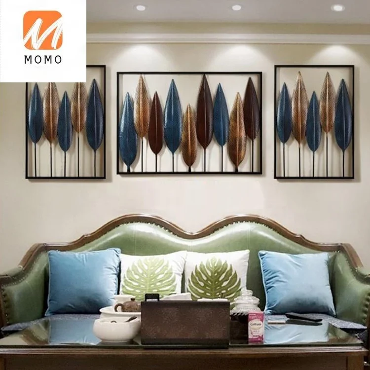 

Contemporary Hotel Indoor Metal Wall Art Wrought Iron Home Decoration