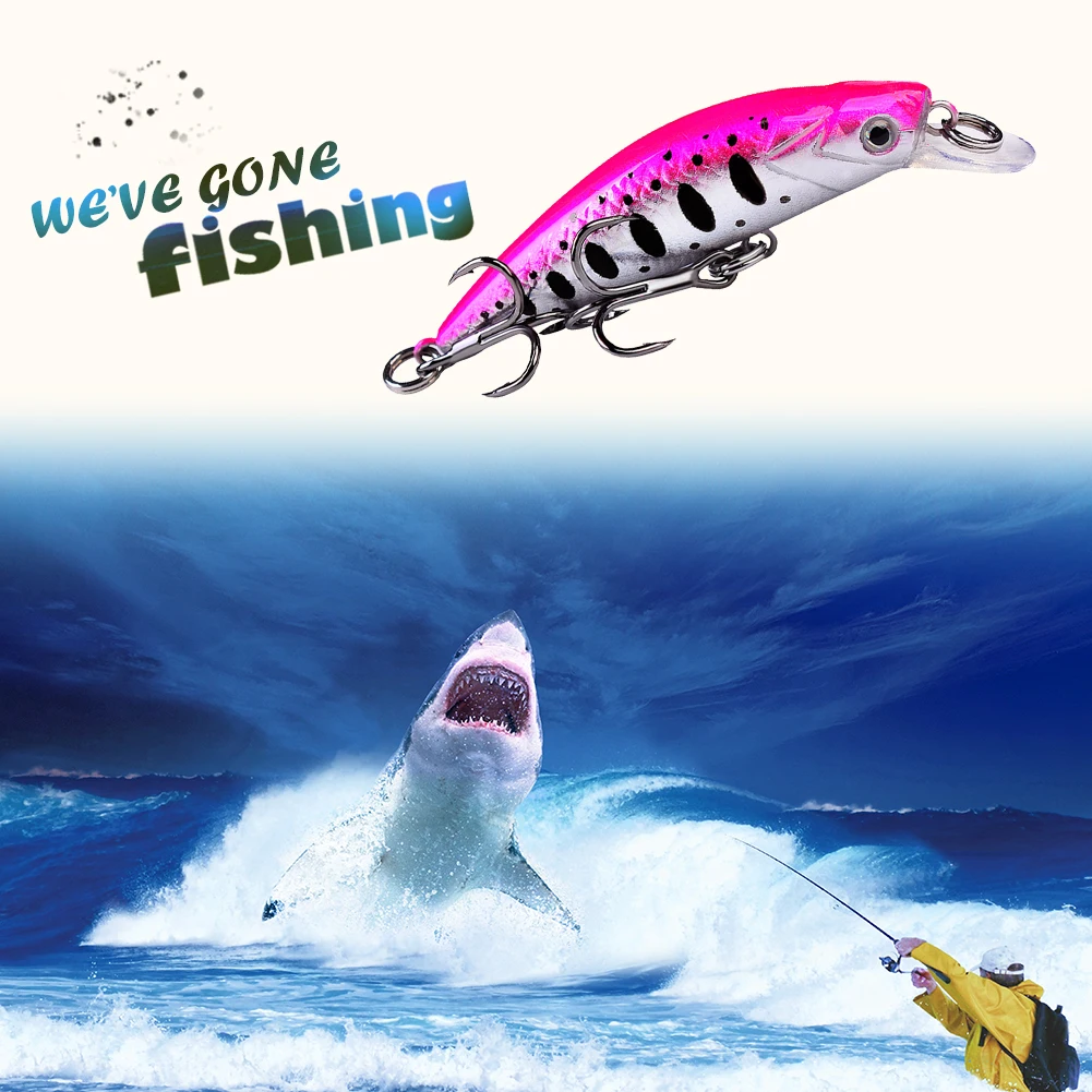 

Minnow Fishing Lure 6g 6cm 3D Eyes Crankbait Wobbler Sinking Artificial Plastic Hard Bait Fishing Tackle Tool