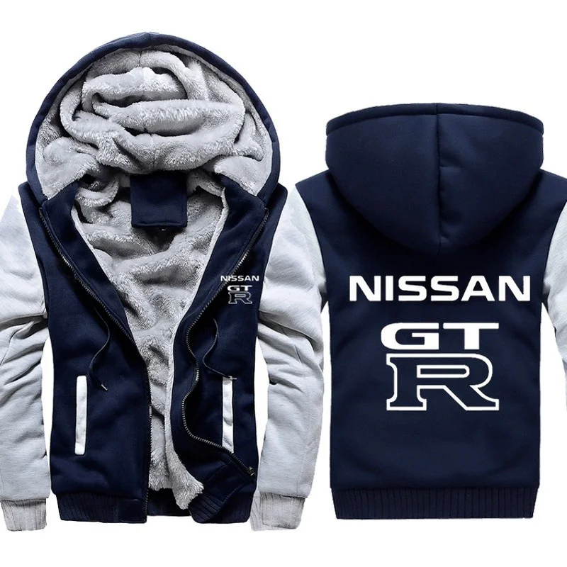Осенняя куртка Wntertime с принтом логотипа автомобиля GTR утепленная толстовка