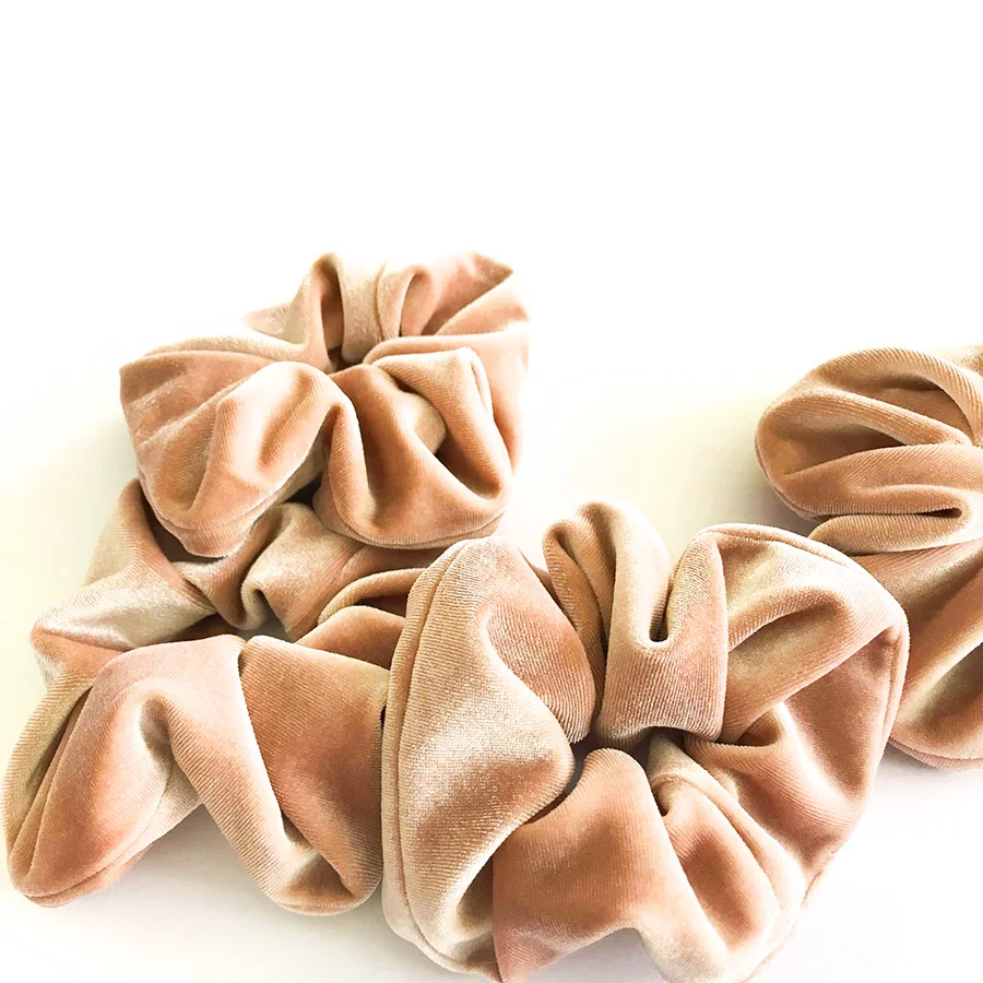 Бархатные резинки для женщин эластичные волос зимние аксессуары 2019 VERVAE 15 цветов -
