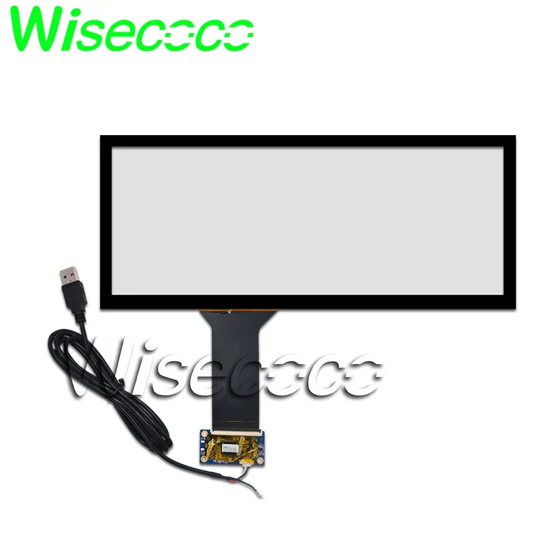 Wisecoco 12 3 дюйма Автомобильный измерительный ЖК дисплей 40 pin hdmi LVDS VGA + сенсорная