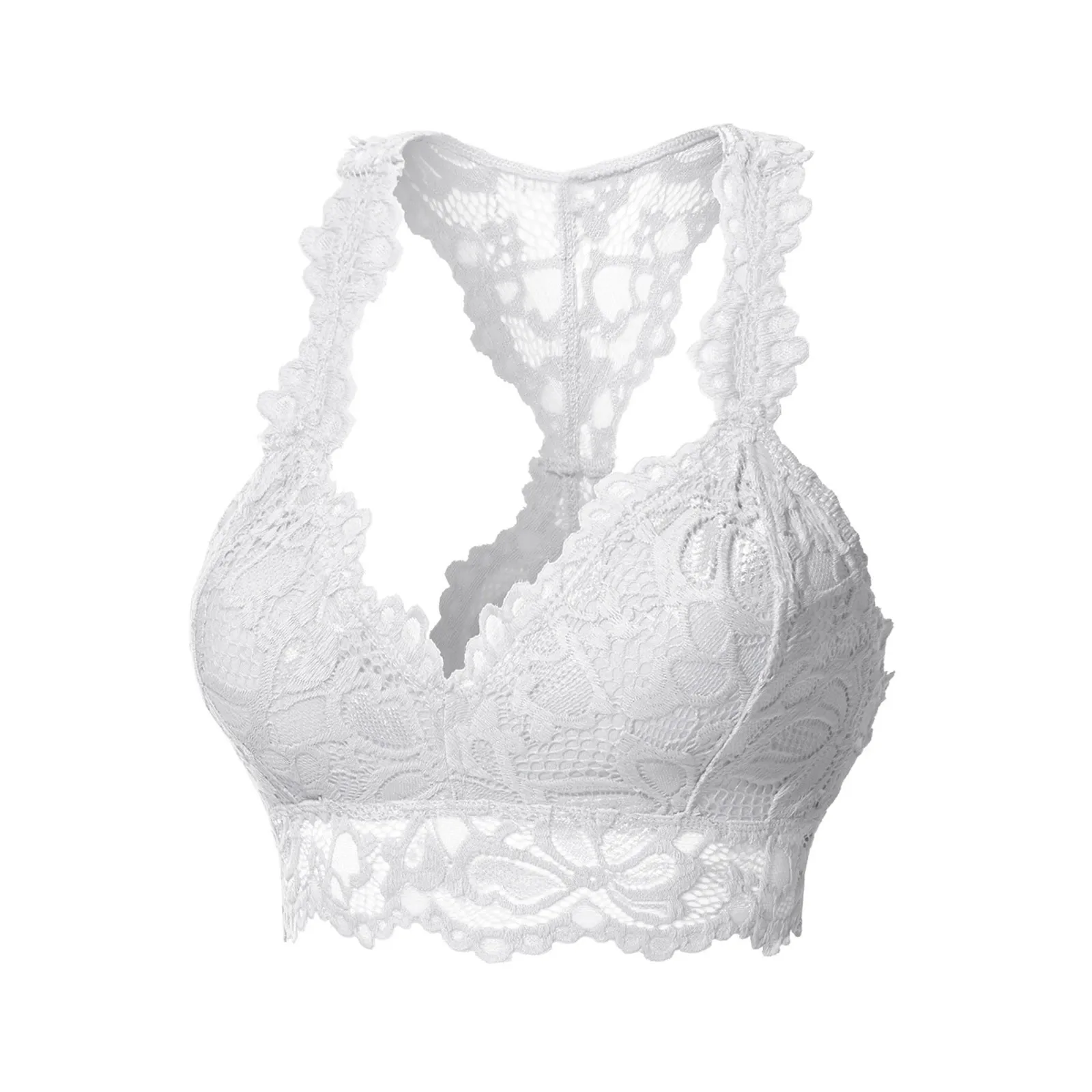 

Бюстгальтер женский оверсайз с V-образным вырезом и чашками пуш-ап