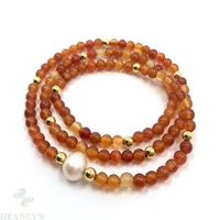 6mm carnelian pearl 108 bead bracelet unisex spirituality reiki cuff healing