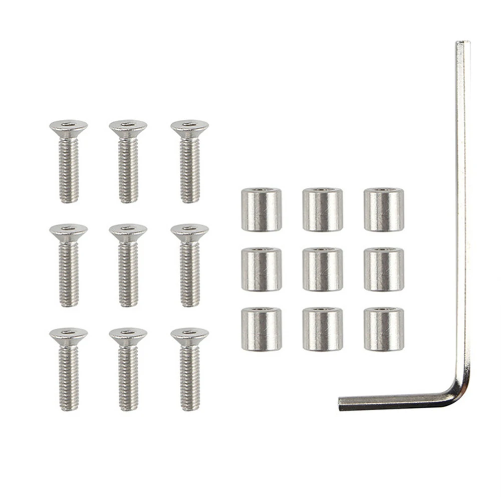 

Y Axis Support Plate Screw Prop Set6x6x3mm Spacer w/ M3 Screws for Prusa mk3 3D Printer Accessories