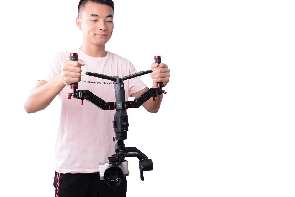 ARES алюминиевый Z axis съемный пружинный шарнир двойная ручка 1,8-5 кг+ паук ремень кольцо удлинитель адаптер для Ronin SC/S Crane 2