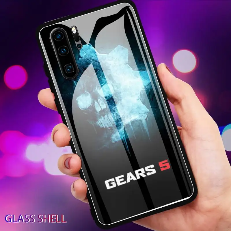 

Gears Of Wars Phone Case For Huawei P9 10Plus 20PRO P30 Lite Back Cover Tempered Glass Cases For NOVA 3E Series