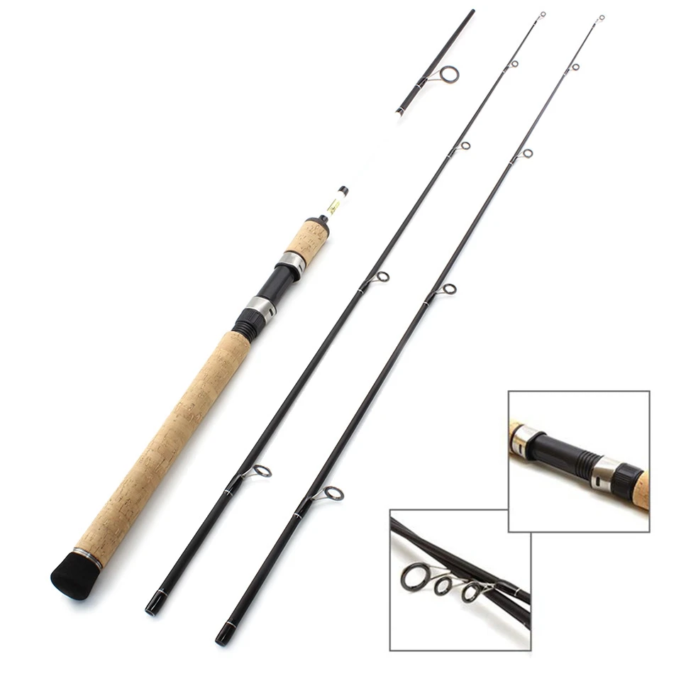 1 8 м карбоновая Приманка Удочка 2 наконечника M ML power 5 35 г приманка вес 10 20 фунтов