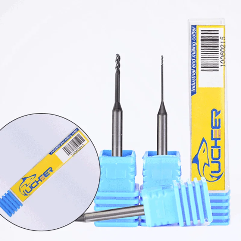 UCHEER 1pc/set cad cam dental burs Roland Milling Cutter DLC/DC Coating for Zirconia Block Available  0.6mm, 1.0mm, 2.0mm images - 6