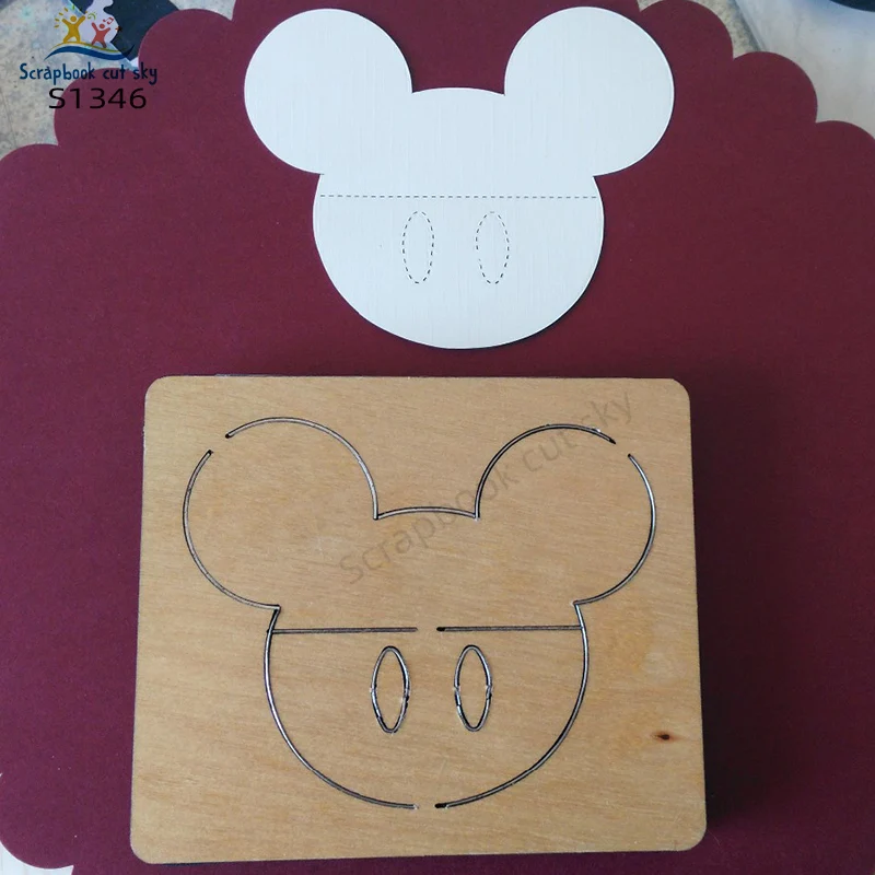 

Cartoon Mouse DIY S1346 Muyu Wooden Mold Scrapbook Cutting Dies Suitable For Market General Machines