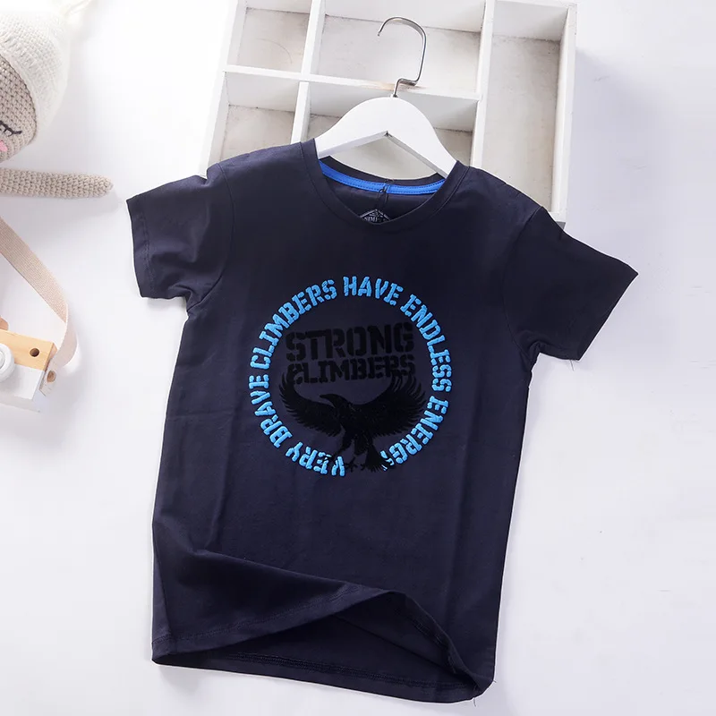 Новинка 2020 летние хлопковые футболки для мальчиков Повседневные детские из