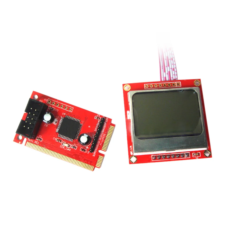 NEW Free shipping 2 IN 1 Pc Pci Mini Pci-e lpc Port Diagnostic Test Debug King Post Card For Desktop And Laptop English Version |